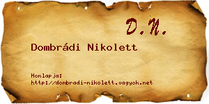 Dombrádi Nikolett névjegykártya